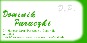 dominik puruczki business card